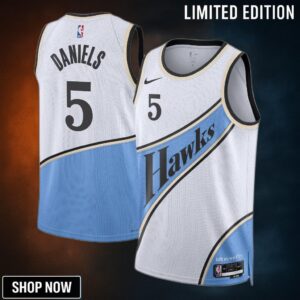 Atlanta Hawks Nike City Edition Swingman Jersey - White Dyson Daniels Unisex