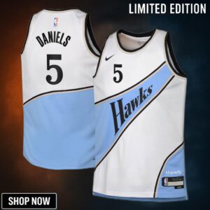Atlanta Hawks nike City Edition Swingman Jersey - White Dyson Daniels Youth