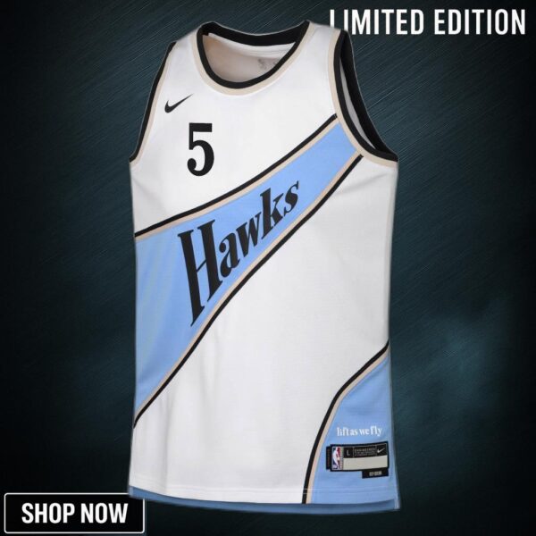 Atlanta Hawks nike City Edition Swingman Jersey - White Dyson Daniels Youth