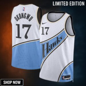 Atlanta Hawks Nike City Edition Swingman Jersey - White Onyeka Okongwu Unisex
