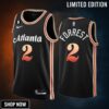 Atlanta Hawks Trent Forrest 2 -23 City Edition Black Jersey Swingman