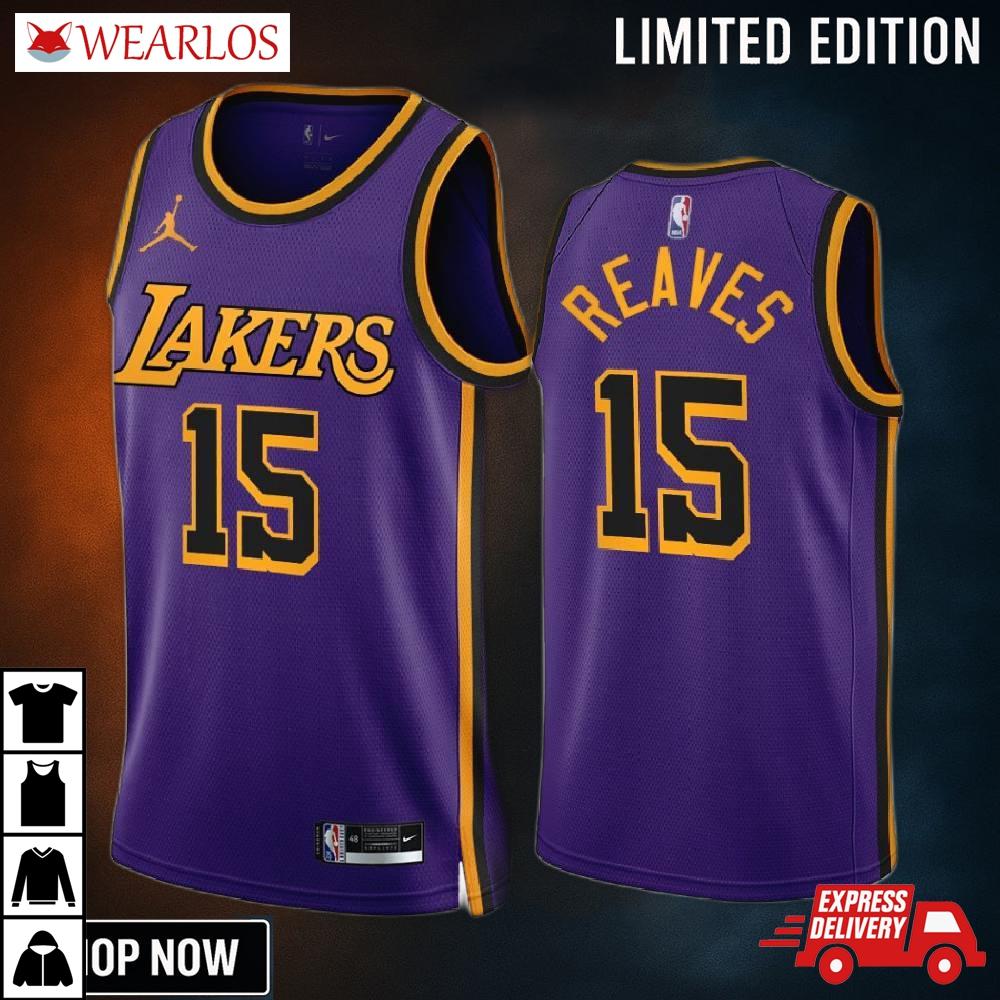 Austin Reaves 15 -23 Los Angeles Lakers Purple Statement Edition Jersey