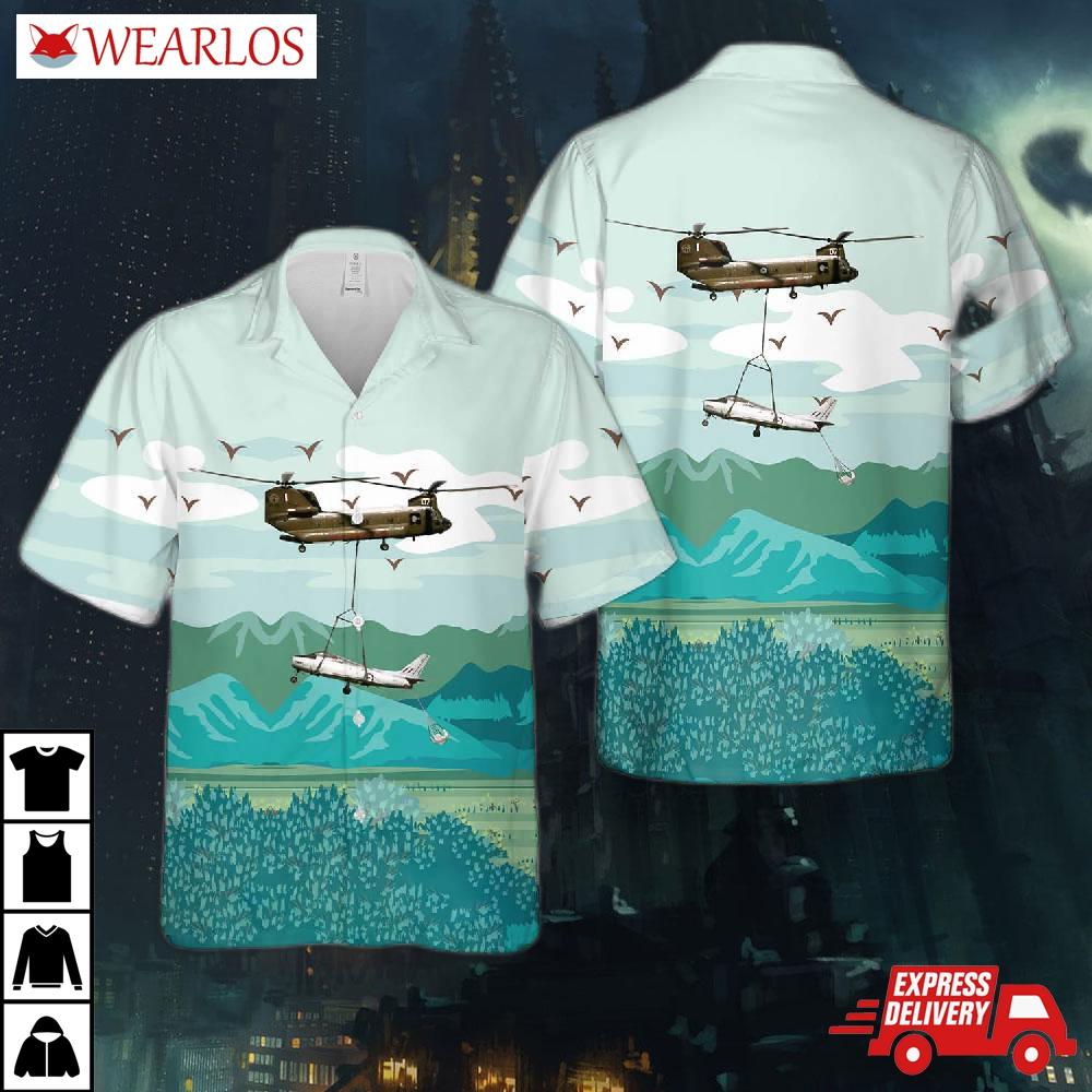 Australian Air Force Boeing Vertol Ch-47c Chinook Hawaiian Shirt