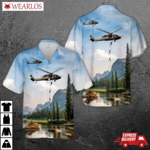 Australian Army 171st Special Operations Aviation Squadron S-70a-9 Black Hawk Hawaiian Shirt