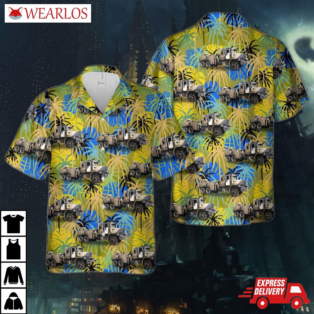Australian Army Mack Heavy Recovery Vehicle (hrv) Hawaiian Shirt
