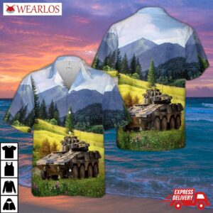 Australian Army Rheinmetall Boxer Combat Reconnaissance Vehicle Hawaiian Shirt