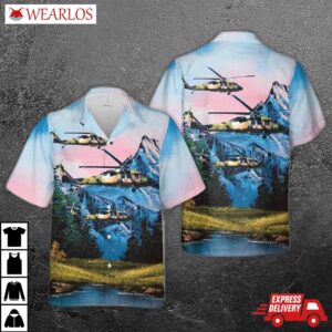 Australian Army Sikorsky S-70a-9 Blackhawk A25-101 "pegasus" Hawaiian Shirt