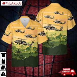 Australian Army Sikorsky S-70a-9 Blackhawk A25-203 "endeavour" Hawaiian Shirt