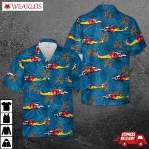Australian Westpac Lifesaver Rescue Helicopter Service Agustawestland Aw139 Hawaiian Shirt