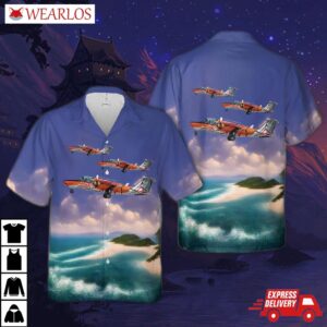 Austrian Air Force Saab 105o Hawaiian Shirt