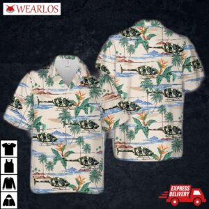 Austrian Armed Forces Bell Oh-58 "kiowa" Hawaiian Shirt