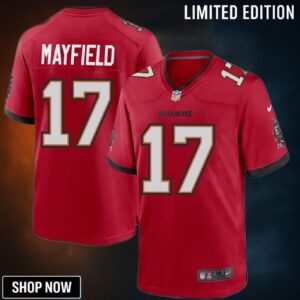 Baker Mayfield 17 Tampa Bay Buccaneers Men Game Jersey - Red