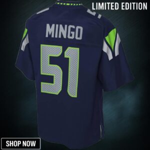 Barkevious Mingo Seattle Seahawks Nfl Pro Line Player Jersey - College Navy