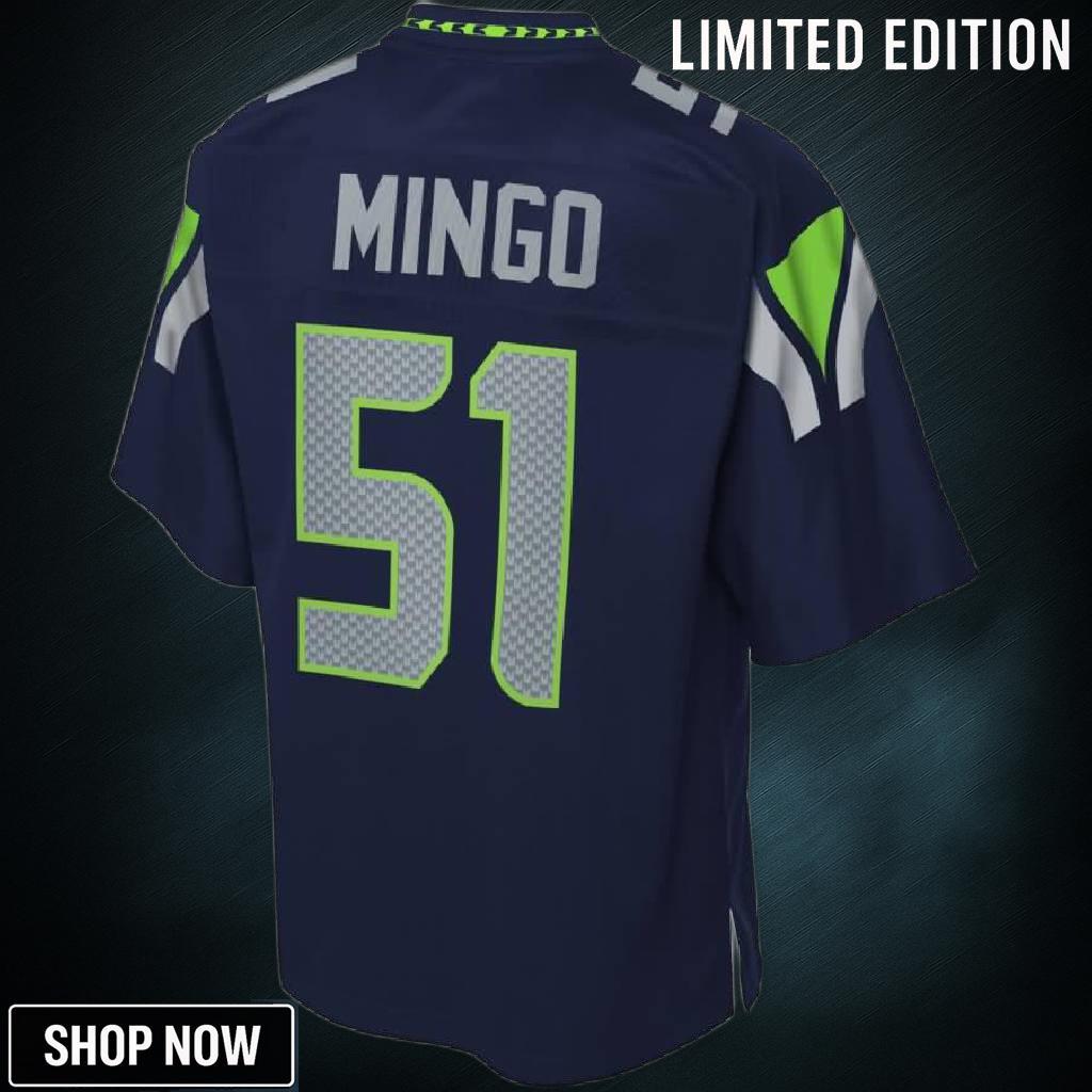 Barkevious Mingo Seattle Seahawks Nfl Pro Line Player Jersey - College Navy