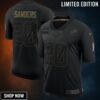 Barry Sanders Detroit Lions 2020 Salute To Service Retired Limited Jersey - Black