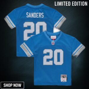 Barry Sanders Detroit Lions Mitchell & Ness Male Preschool 1996 Retired Legacy Jersey - Blue Nfl