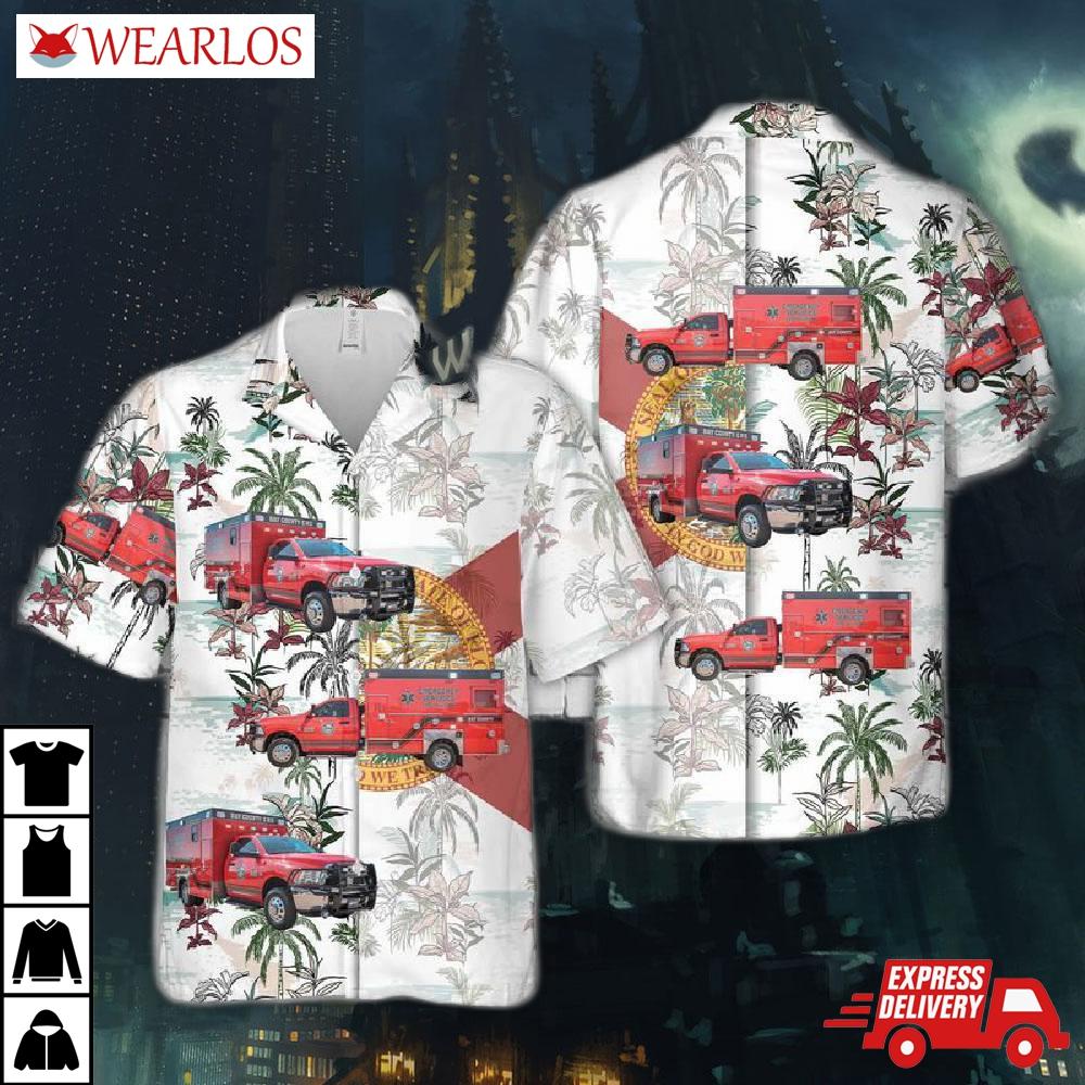 Bay County Ems Hawaiian Shirt