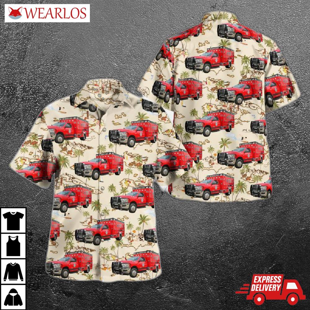 Bay County, Florida Emergency Services Hawaiian Shirt