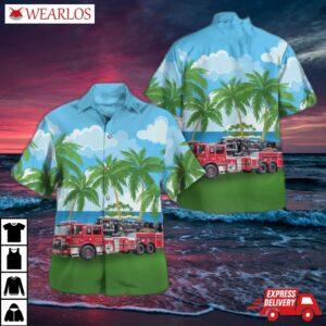 Bayport, New York, Bayport Fire Department Hook & Ladder Company No. 1 The Devils Tower Hawaiian Shirt