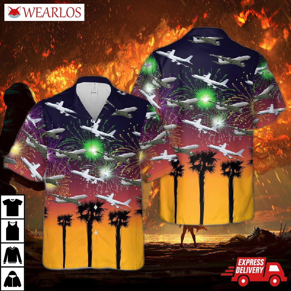 Bbtt0406bc06 Boeing E-6b Mercury Us Navy Hawaiian Shirt