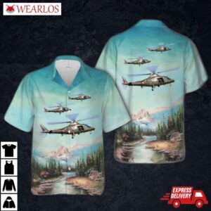 Belgian Air Force Agusta A109 Ba Hawaiian Shirt