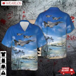 Belgian Air Force General Dynamics F-16am Fighting Falcon Hawaiian Shirt