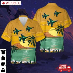 Belgian Air Force General Dynamics (sabca) F-16am Fighting Falcon (401) Hawaiian Shirt
