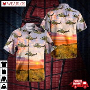Belgian Land Component Agusta A-109ho (a-109ba) Hawaiian Shirt