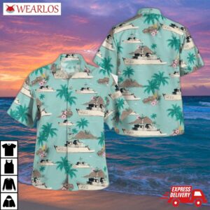 Belgian Navy Bellis (m916) Tripartite-class Minehunter Hawaiian Shirt