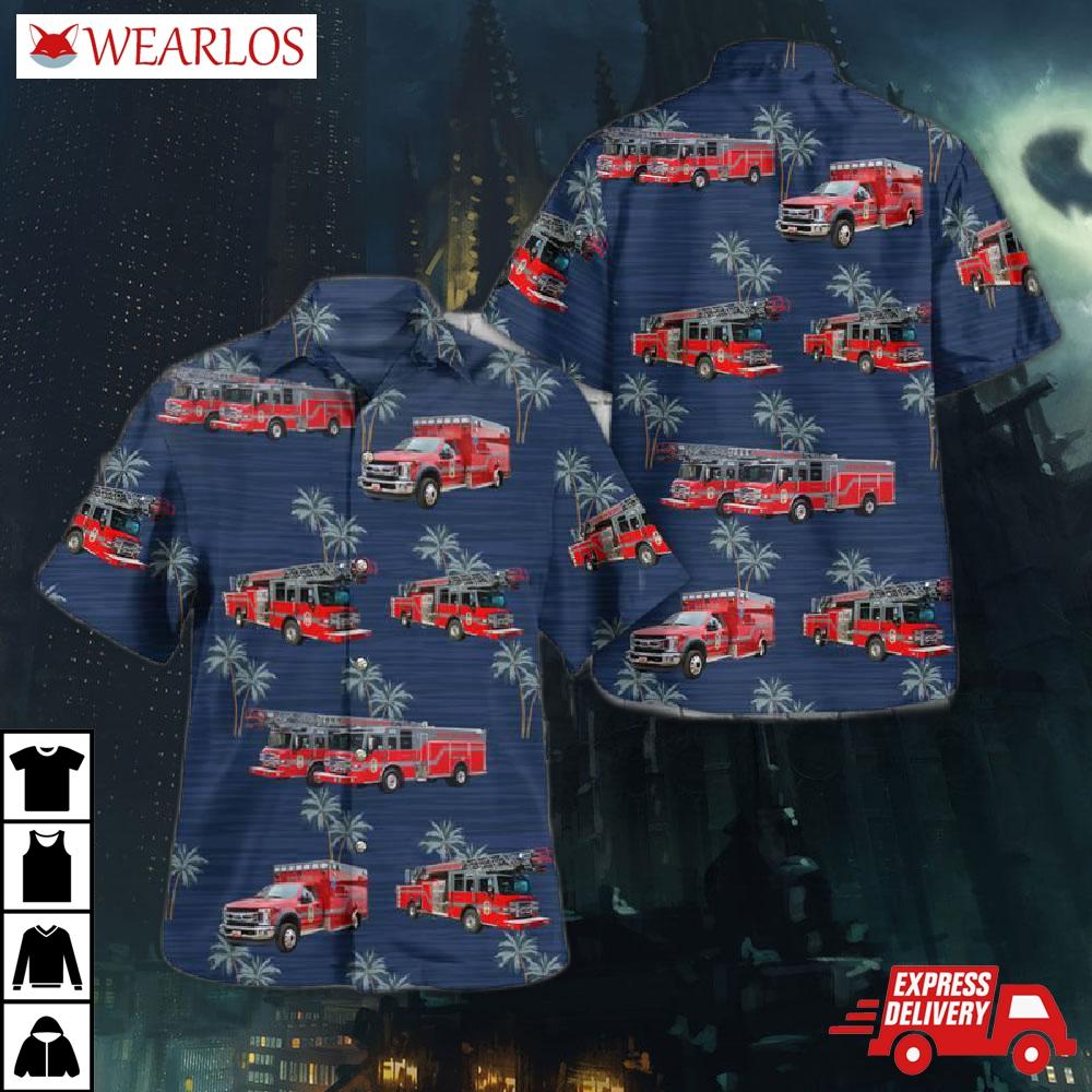 Belton Cass County Missouri Fire Department Hawaiian Shirt