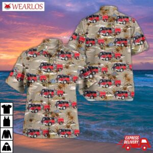 Benwood Marshall County West Virginia Fire Department Hawaiian Shirt