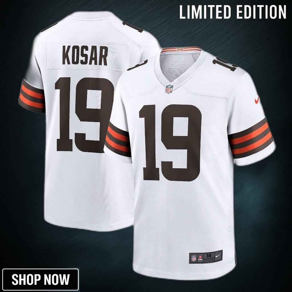 Bernie Kosar Cleveland Browns Retired Player Game Jersey - White Nfl