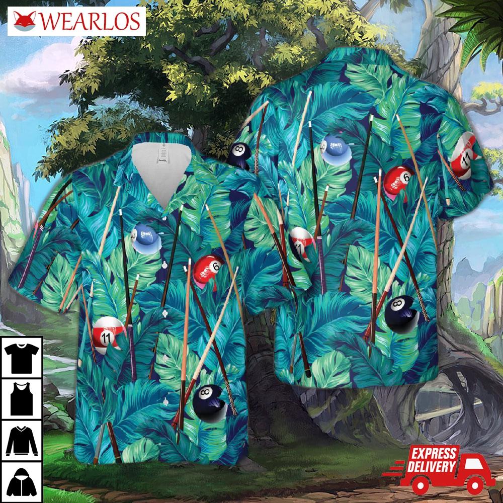 Billiard Tropical Hawaiian Shirt