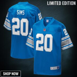 Billy Sims Detroit Lions Nfl Pro Line Replica Retired Player Jersey - Royal