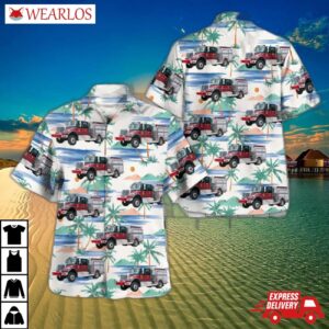 Binghamton Broome County New York Choconut Center Fire Department Hawaiian Shirt