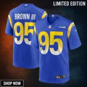 Bobby Brown 3D Los Angeles Rams Game Jersey - Royal Nfl