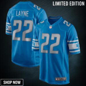Bobby Layne Detroit Lions Game Retired Player Jersey - Blue Nfl