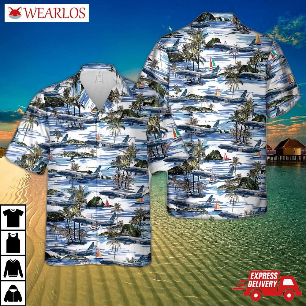 Boeing 737-8 Max N8704q Hawaiian Shirt