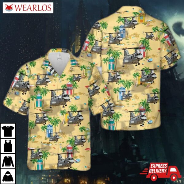 Boeing-vertol Ch-46e Sea Knight Buno 156471 "knightriders" Hawaiian Shirt