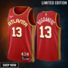 Bogdan Bogdanovic 13 -23 Atlanta Hawks Red Icon Edition Jersey