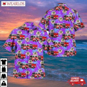 Boise Fire Department Pierce Pumper Hawaiian Shirt