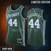 Bojan Bogdanovic 44 -23 Detroit Pistons Green City Edition Jersey Swingman