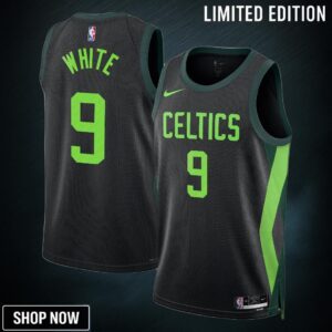 Boston Celtics Nike City Edition Swingman Jersey - Black Derrick White Unisex
