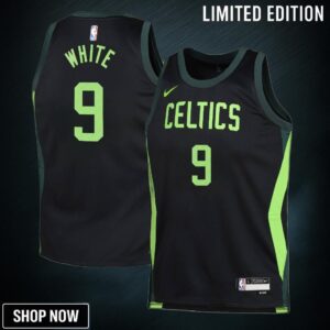 Boston Celtics Nike City Edition Swingman Jersey - Black Derrick White Youth