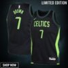 Boston Celtics Nike City Edition Swingman Jersey - Black Jaylen Brown Youth
