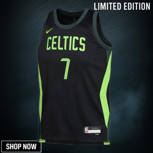 Boston Celtics Nike City Edition Swingman Jersey - Black Jaylen Brown Youth