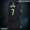 Boston Celtics Nike City Edition Swingman Jersey - Black Jaylen Brown Youth