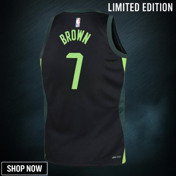 Boston Celtics Nike City Edition Swingman Jersey - Black Jaylen Brown Youth