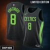 Boston Celtics Nike City Edition Swingman Jersey - Black Kristaps Porzingis Unisex