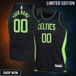 Boston Celtics Nike City Edition Swingman Jersey - Custom Youth